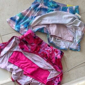 NWT all in motion Kids Skorts - Multicolor and Pink